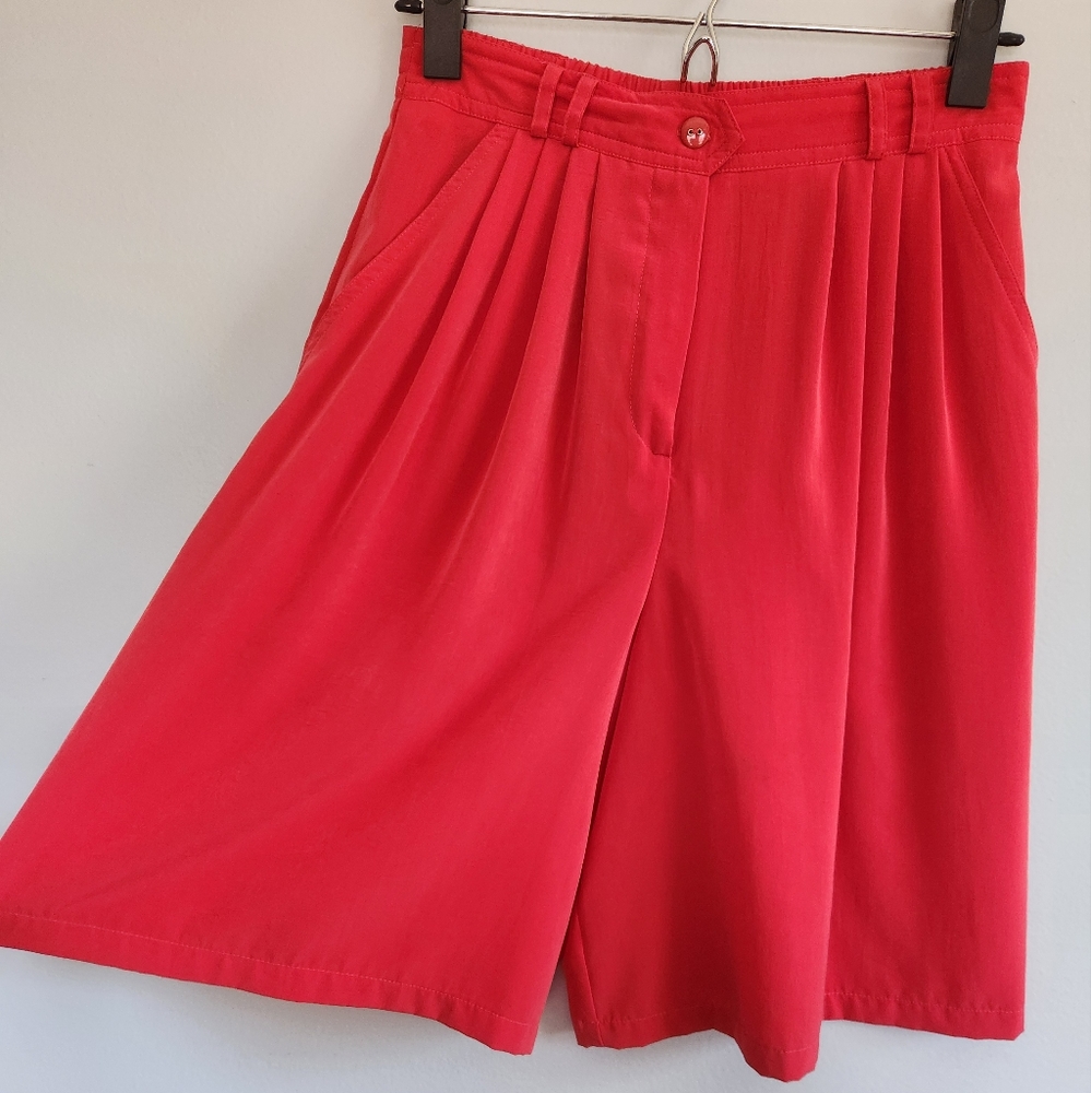 Vintage Red High Waisted Shorts